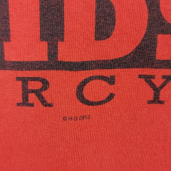 Harley Davidson Red/Black Long Sleeve El Paso TX Motorcycle Graphic T-Shirt Sz L - Picture 6 of 8